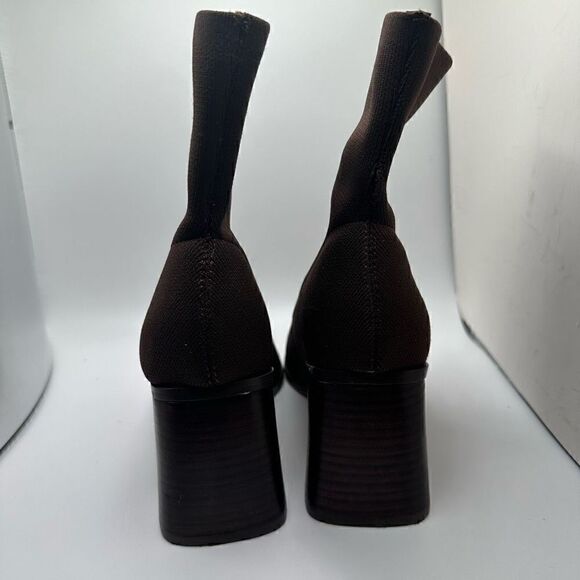 CUSHIONAIRE Women's Stretch boot +Memory Foam 8 BROWN - Picture 4 of 7